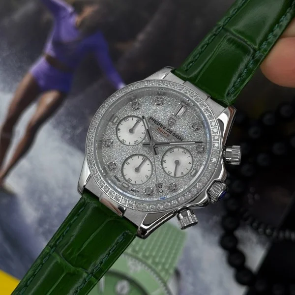 Жіночий годинник Pagani Design PD-1730 Silver-Green фото 7